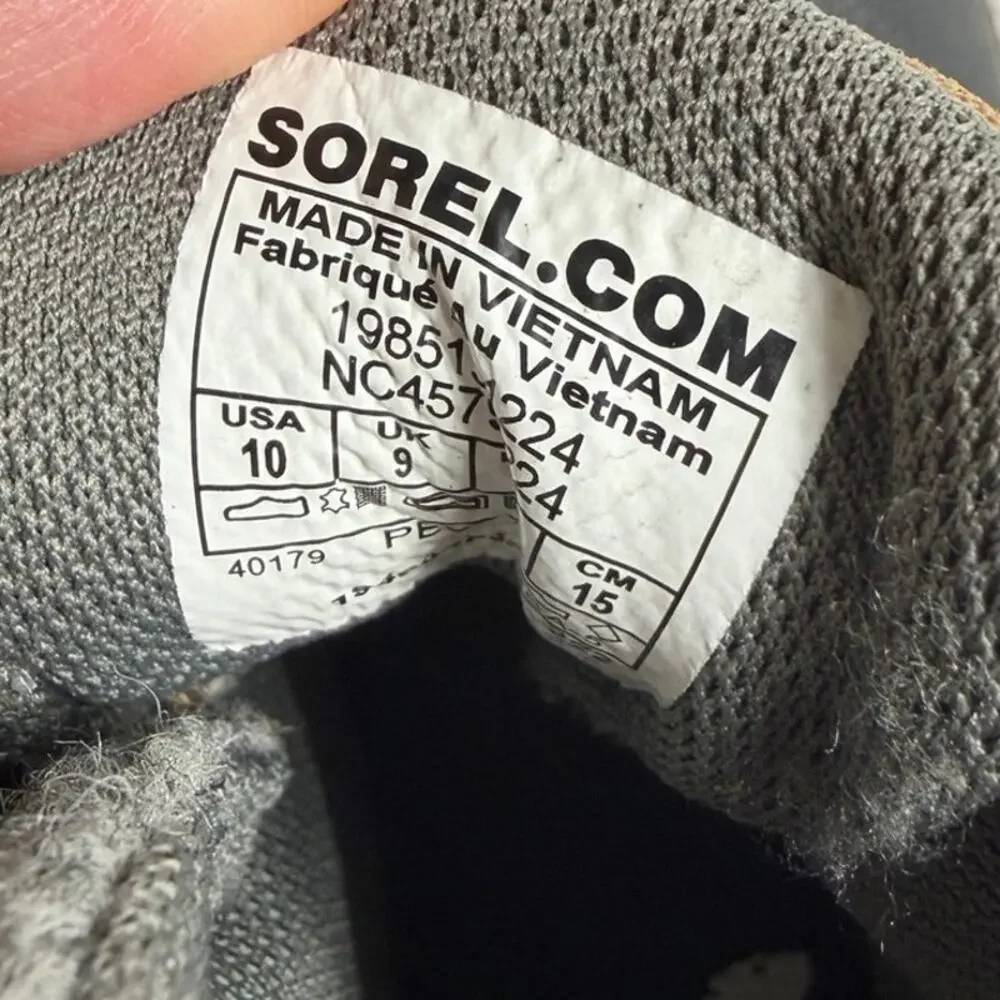 Sorel Out N About Classic Waterproof Winter Boots Gray Camel Toddler Size 10